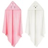 Aolso Hooded Baby Towel,2 PCs Baby Bath Towels with Hood,80x80cm