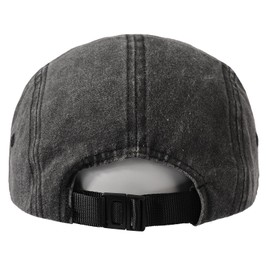 TAGVO XL Washed Cotton Baseball Cap, Large Vintage Running Caps, Oversize Pigment Dyed Sports Cap for Outdoor Golf Tennis Black Gray