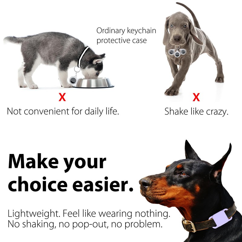 Silicone Tile Dog Collar Holder for Tile Mate 2020 &