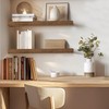 INHABIT UNION Rustic Brown Floating Shelves for Wall，24in Wall Mounted