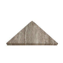 Palisade Vinyl Waterproof Corner Shower Shelf in Grecian Earth