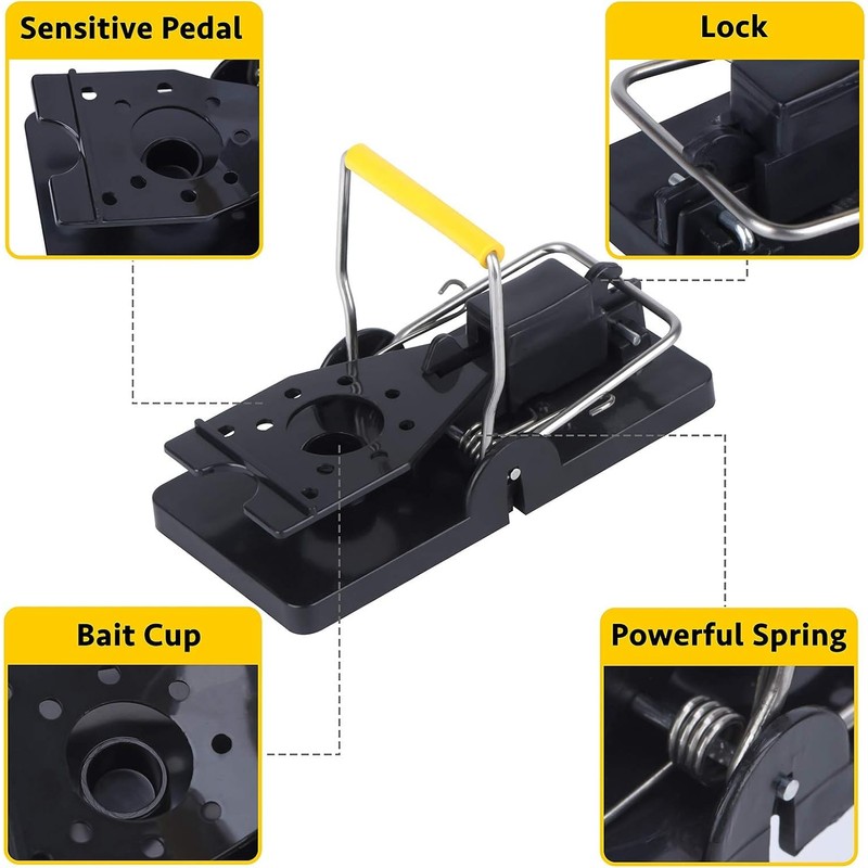 XARK Reusable Mouse Trap, 12 Pack Heavy Duty Reusable Snap