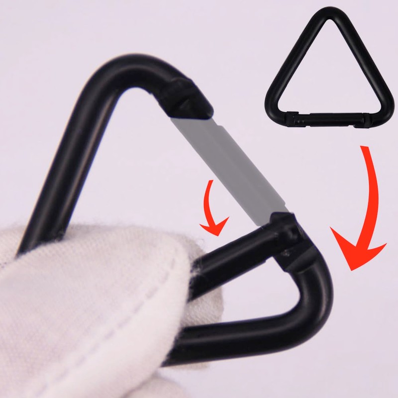 6 Pcs Durable Hook Kettle Buckle Triangle Outdoor Camping Hiking