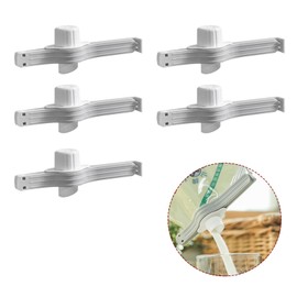 Beatyarmy 5PCS Bag Clips for Food Storage Bag Clips with Seal Spout for Food Storage and Pouring Sealing Freezer Bags Plastic Sealing Clips for Powder Food Storage