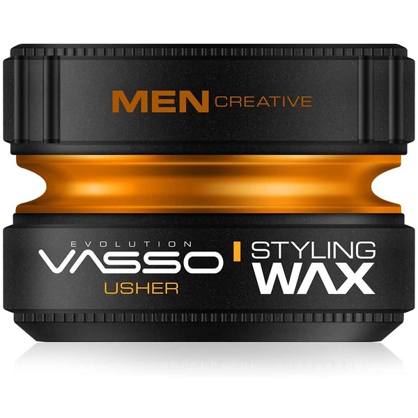Vasso Pro-Aqua Usher Hair Styling Gel Wax, Water Based, Orange, 150 ml