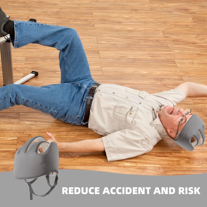 Thick Protective Helmet for Elderly Youth, Adjustable Protective Helmet for