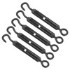 BUGUUYO 5pcs Stainless Steel Turnbuckle Tensioner for Wire Rope Hook