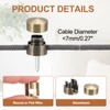 PATIKIL Metal Swag Hooks, 6 Pack Aluminum Modern Ceiling Hook