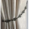 Alan Symonds Tiffany Acrylic Beaded String Curtain Tie Backs -