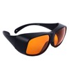 Safety Goggles 190 to 490nm Black Frame Orange Lens OD5