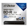 Victor(ビクター) 1回録画用 ブルーレイディスク BD-Rx10枚＆BD-R DLx1枚 ホワイトプリンタブル 25GBx10 50GBx1 1-6倍速 10+1枚スリムケース