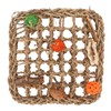 Bird Foraging Wall Toy Boredom Relief Seagrass Hand Woven Parrot