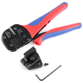 Knoweasy Upgraded Solar Crimper and A-2546B Solar Crimp Tool and Solar Crimp Tool Compatible with 2.5/4/6mm² (14-10awg) Solar Panel PV Cables