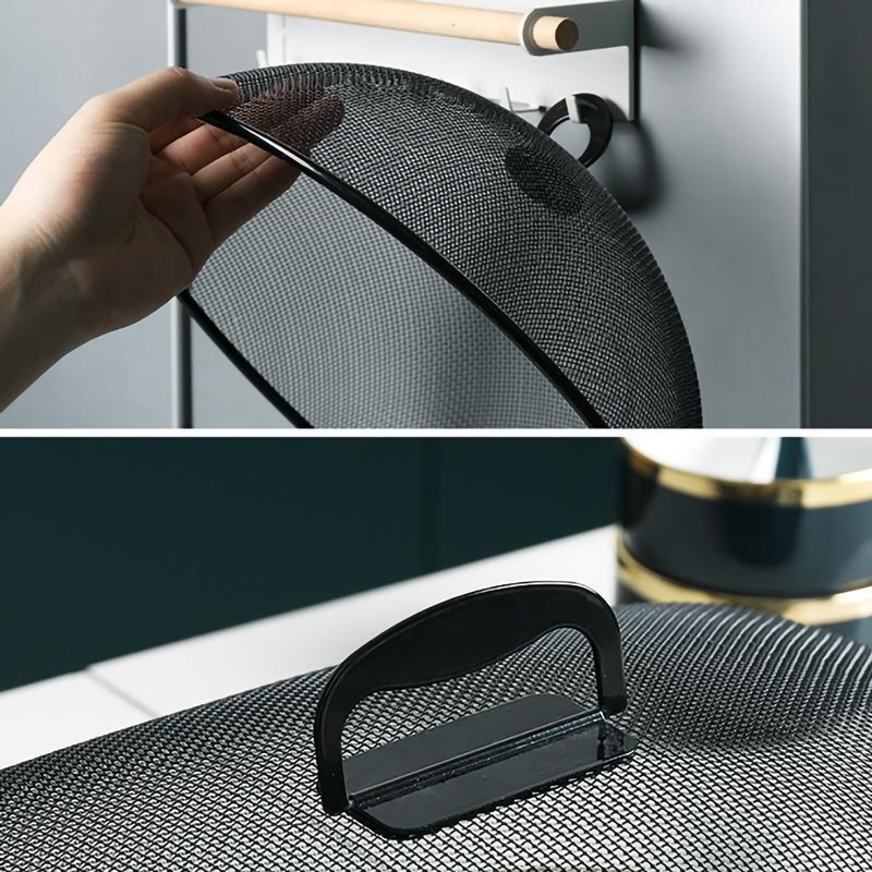 Food Cover Dense Mesh Design 180 Degree Rotatable Simple Iron