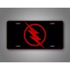 SignsAndTagsOnline.com Black And Red Lightning Flash License Plate