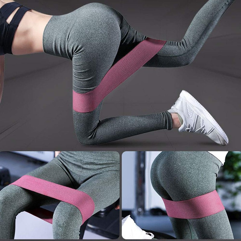 BLOODYRIPPA Fabric Resistance Loop Bands Set, 3 Resistance Level, Anti-Slip,