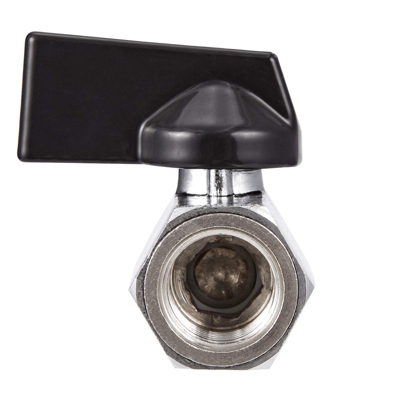 CPWUFIYD 2 Pack Brass Mini Ball Valve 1/4" NPT Female