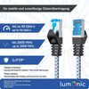 Lumonic CAT8.1 Patchkabel S/FTP 10m | RJ45 | Weiß Blau