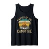 Master of the Campfire Wilderness Glamping Campfire Nature Tank Top