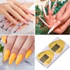 100 Pcs Nail Forms for Acrylic, Gold Horseshoe Nail Extension