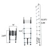LiGuVCY Telescoping Extension Ladder 10.5 FT, Folding Telescopic Aluminum Ladders