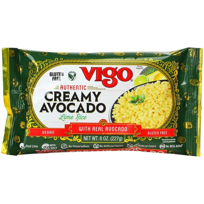 Vigo Creamy Avocado Lime Rice - Vegan, Gluten Free -