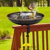 OUISJYER Deck Mounted Bird Bath, Easy to Clean12 Detachable Bath