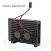 Aluminum Case with Dual Fan Cooling Shell for Raspberry Pi