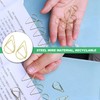 TA-VIGOR 150Pcs Paper Clip, 25mm Drop-Shaped Paperclips Bookmarks, Cute Decorative