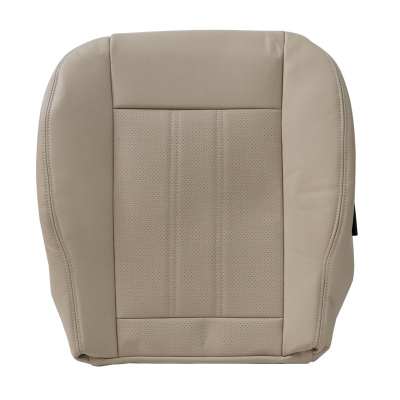 Vigoraze Driver Bottom Perforated Leather Replacement Seat Cover Tan Compatible