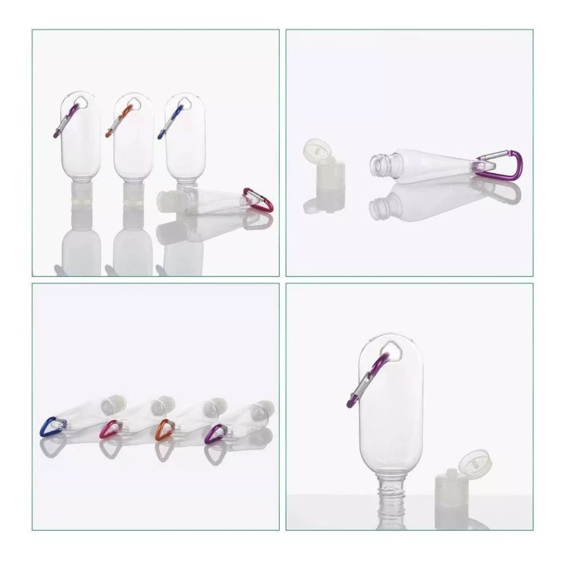 Jinen Botellas De Viaje Con Llavero (20 Unidades), Botellas De