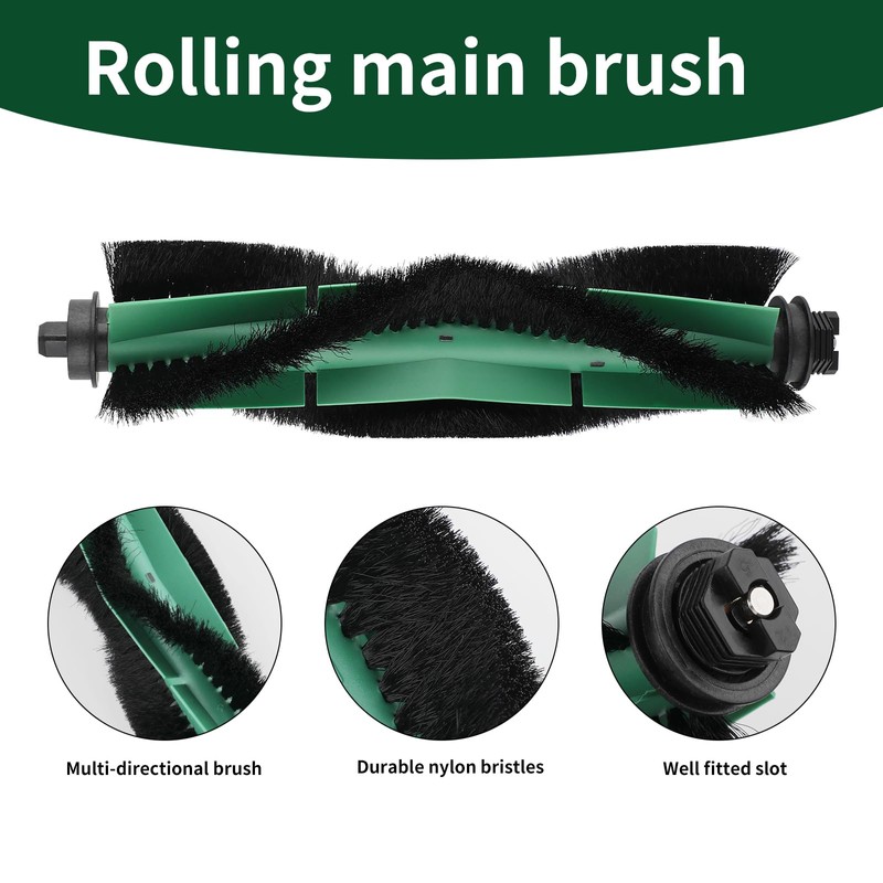 10 Pcs Replacement Parts Compatible with iRobot Roomba Y0140,Q0120, Q011,Q0520,Y0110,104,105Vac/Combo