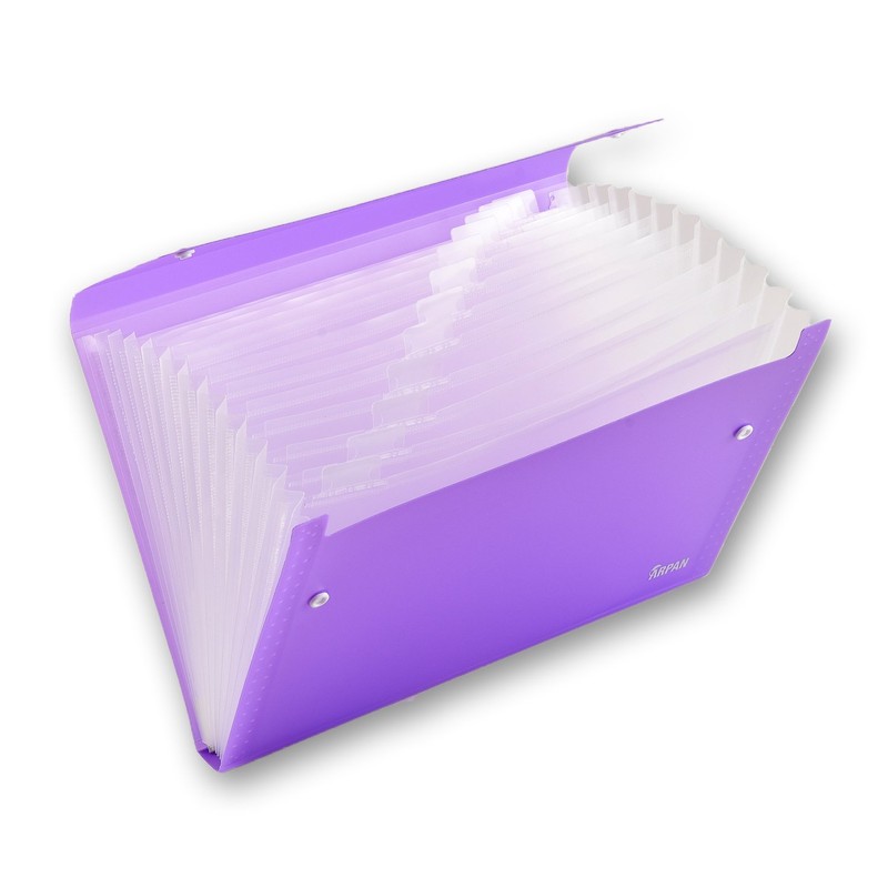 Arpan A4 Expanding File 13 Gusset Pocket Organiser Folder Wallet