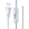 Lamp Cord has Button Switch UL304 2A/120V,Plug,Stripped Ends Ready for