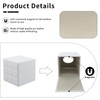 RHCSZ Tissue Box Cover Square,Stylish PU Leather Tissue Box Holder