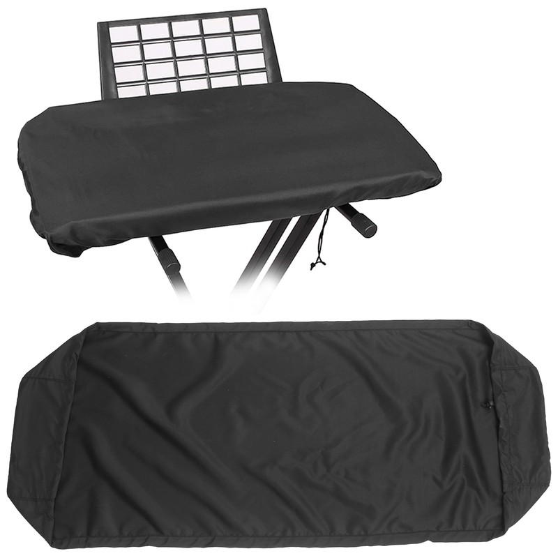 Electronic Piano Cover Black Waterproof DustProof Stretchable Cloth for Keyboards(88-Key