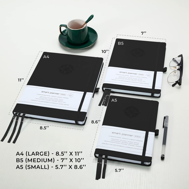 Smart Planner Pro – Undated Daily Planner – Small A5