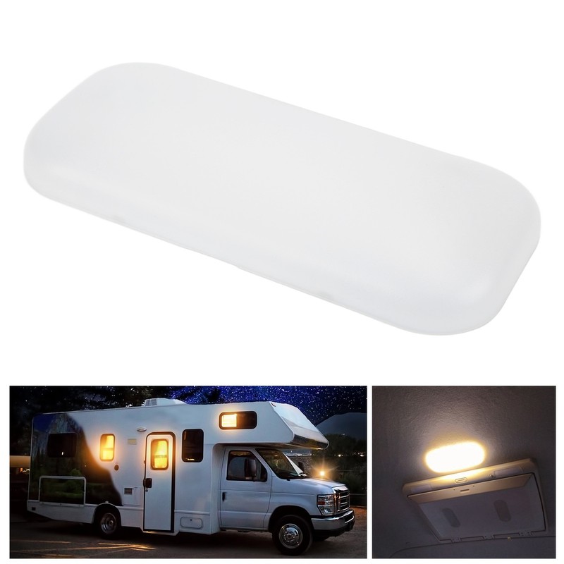 RV Interior LED Dome Lamp Oval Shape Warm White Light