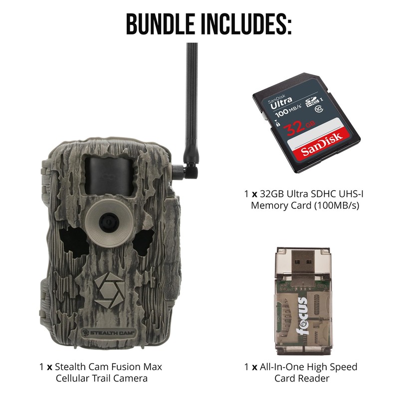 Stealth Cam 36MP Fusion Max Cellular Trail Camera with 80
