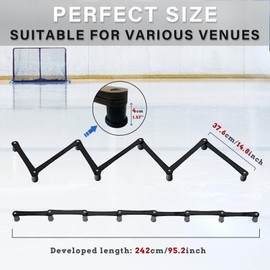 Golden Sport Lightweight Hockey Stick Handling Training Equipment for Enhanced Handling, 7-Section, Black, for Puck Control - Solid, Portable, Durable and Multi-Angle Adjustable
