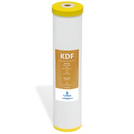 Express Water FLTWH2045K Kinetic Degradation Fluxion – KDF Catalytic Carbon Large Capacity Water Filter – Whole House Heavy Metal Filtration – 4.5” x 20” inch, 1 Count (Pack of 1), White