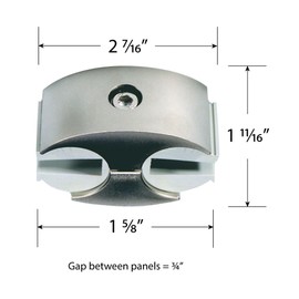 Super Klem 4 Pack - Versatile Panel Connectors for Creative Displays - 1/4" Panel Insert Compatibility