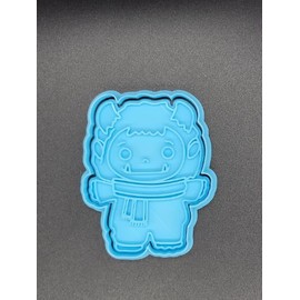 Yeti Holiday Cookie Cutter & Stamp