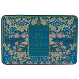 New English Teas Song Thrush & Berries Tea Tin with 72 Assorted English Teabags
