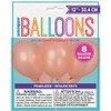 Unique Latex Pearlized Balloons, 8ct, Rose Gold, 12"