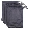AMYXIYUAN 5Pcs Nylon Sack Durable Net Bag Black Mesh Bag