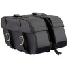 Milwaukee Leather SH57701 Black Medium PVC Zip-Off Motorcycle Saddlebag -