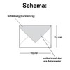 100 envelopes Eucalyptus (Green) - DIN C6 - lined with