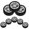 Kisangel 8pcs DIY Car Wheels Replacement Wheels for Crafts Enhance