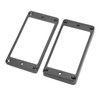2Pcs Humbucker Pickup Ring Metal Mounting Frame Flat Bottom Replacement